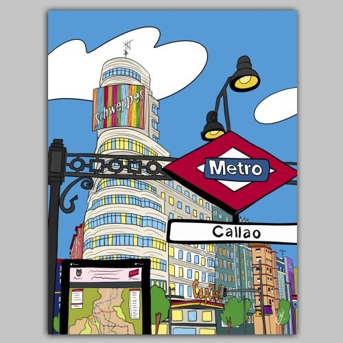 Metro Callao | Lienzo impreso | Tamaño 4:3