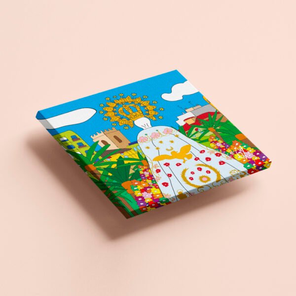La Virgen | Lienzo impreso | Cuadrado