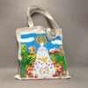 Bolsa Tela Virgen de la Asunción | Tote Bag blanca | Accesorios