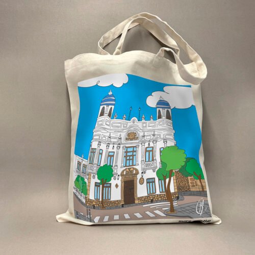 Bolsa Tela Círculo Mercantil Villarrobledo | Tote Bag blanca | Accesorios