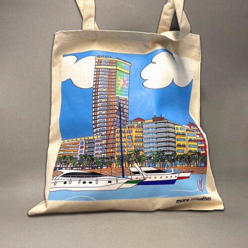 Bolsa Tela Puerto de Alicante | Tote Bag blanca | Accesorios