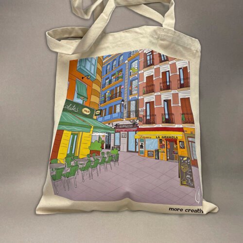 Bolsa Tela Madrid Gramola | Tote Bag blanca | Accesorios