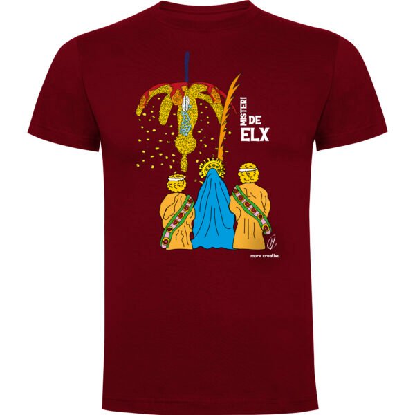 Camiseta Misteri d´Elx | Camiseta manga corta granate | Accesorios Camiseta Misteri d´Elx | Camiseta manga corta granate | Accesorios