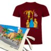 Pack Basílica Elx | Camiseta manga corta granate y Tote | Accesorios