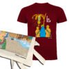 Pack Dama Elx | Camiseta manga corta granate y Tote | Accesorios