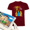 Pack Plaza Baix Elx | Camiseta manga corta granate y Tote | Accesorios