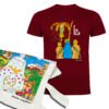 Pack Virgen Elx | Camiseta manga corta granate y Tote | Accesorios