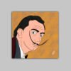 Retrato Dalí | Lienzo impreso | Cuadrado Retrato Dalí | Lienzo impreso | Cuadrado