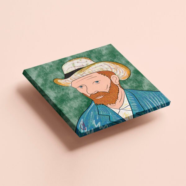 Retrato Van Gogh | Lienzo impreso | Cuadrado Retrato Van Gogh | Lienzo impreso | Cuadrado